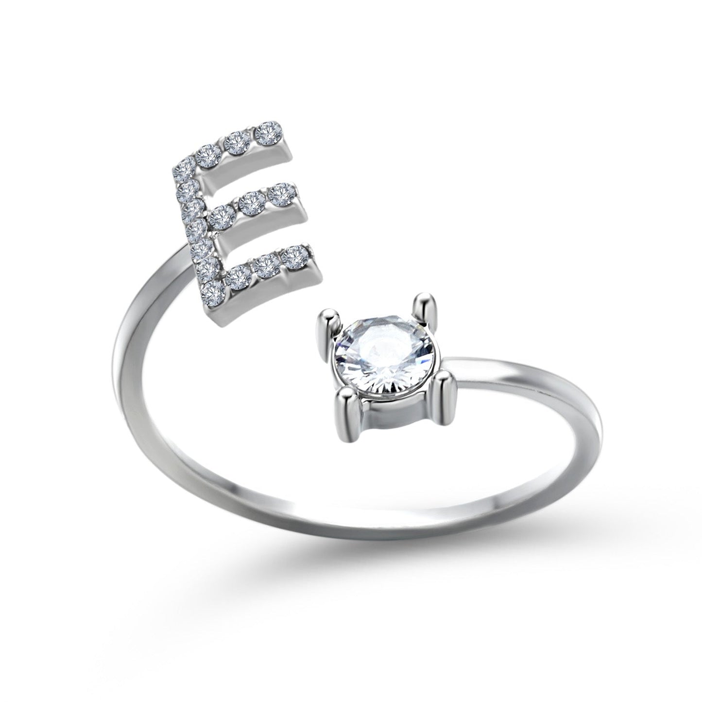 INITIAL SØLV RING
