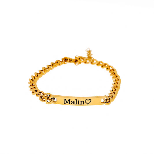 DELIKAT GRAVERT ARMBÅND (ENKELT ARMBÅND)