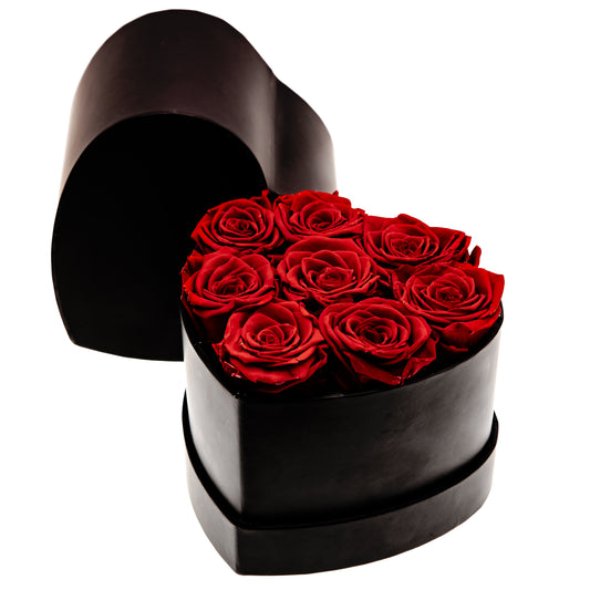 EVIG ROSEBUKETT - HJERTE DELUXE