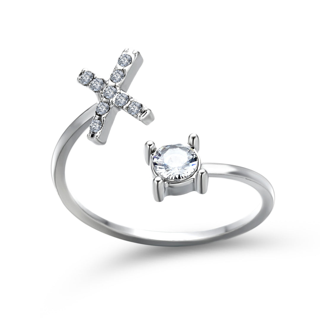 INITIAL SØLV RING