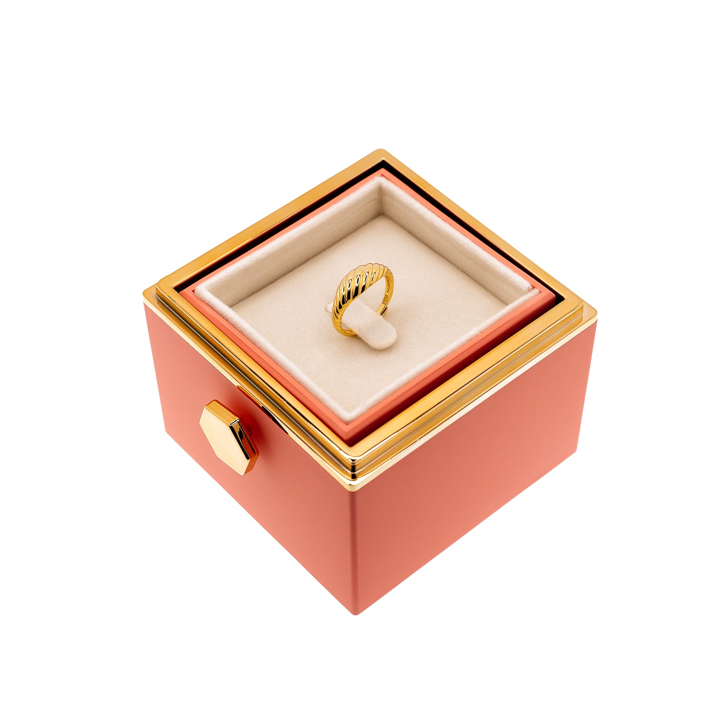 EVIG ROSEBOKS - MED S925 RING OG ROSE