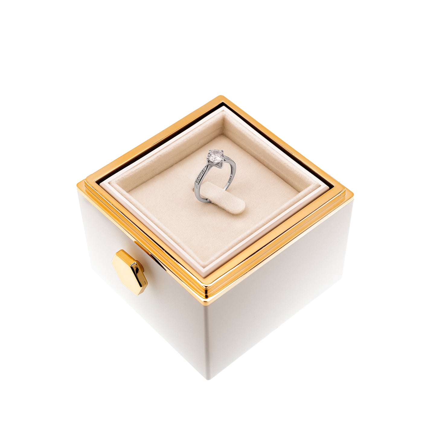 EVIG ROSEBOKS - MED S925 RING OG ROSE
