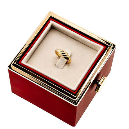 EVIG ROSEBOKS - MED S925 RING OG ROSE